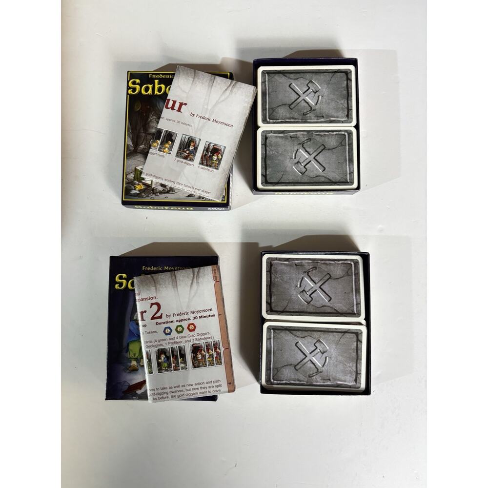 Lot Of Two Games - Saboteur And Saboteur 2 Complete Card Game Sets VG Condition - Picture 12 of 16